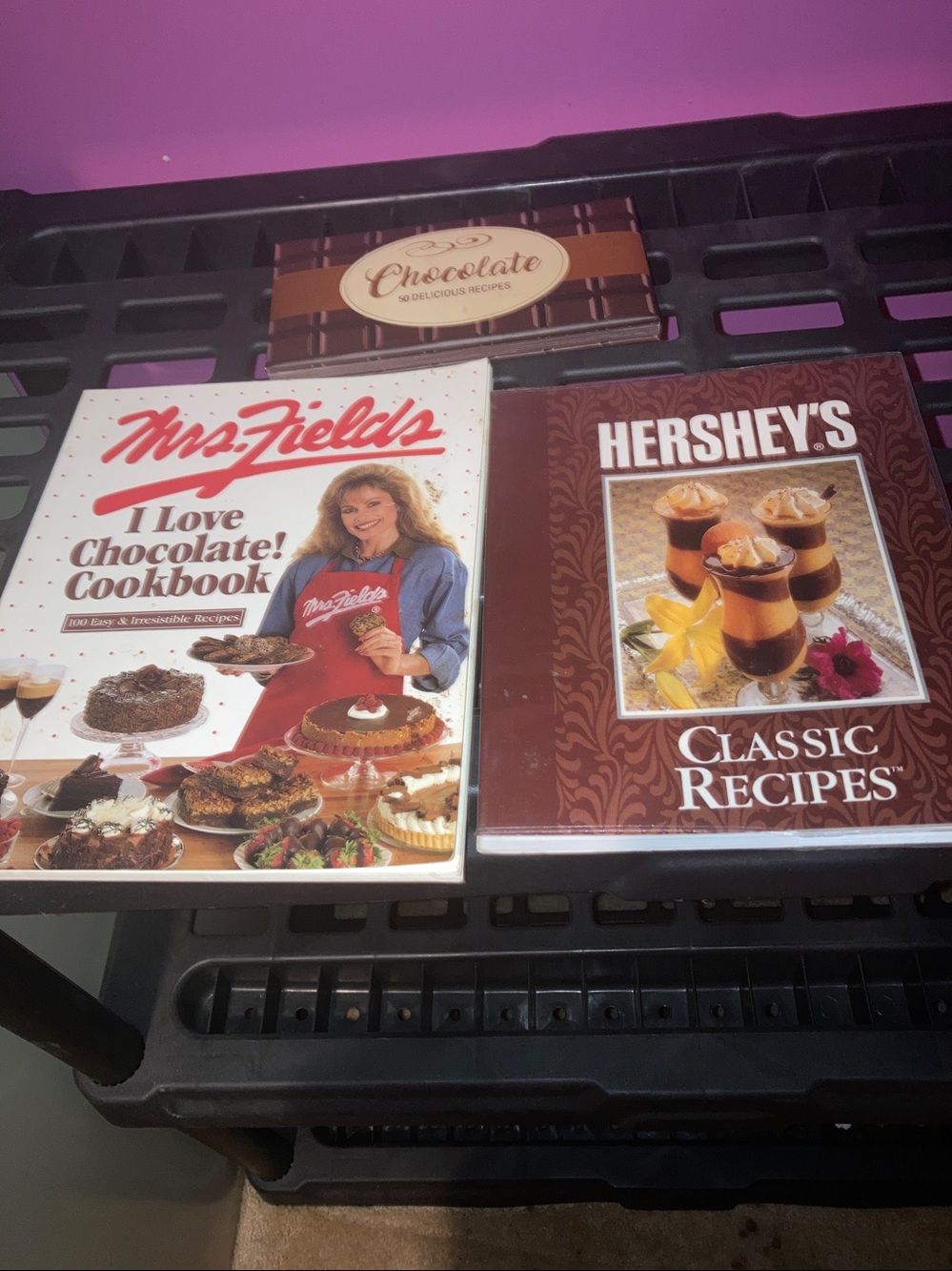 Three Chocolate recipe books